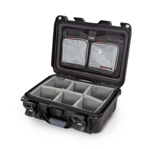 Nanuk 915 Pro Photo Kit - Waterproof Hard Case with Lid Organizer and Padded Divider - Dustproof and Impact Resistant - Recycled Resin - Go Green and Minimize Your Carbon Footprint, Black