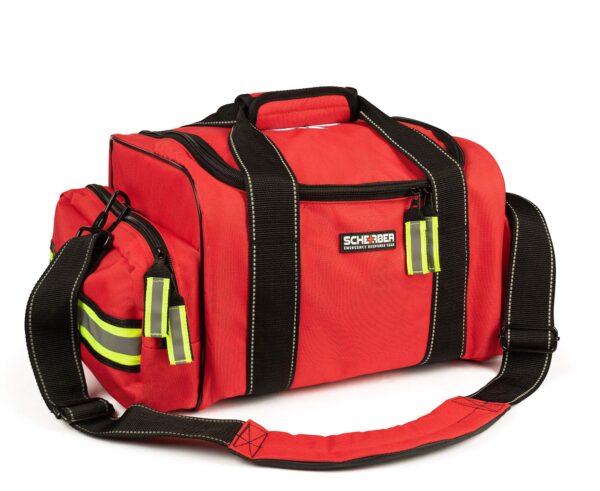 Scherber Fully-Stocked First Responder Bag | Professional EMT/EMS Trauma & Bleeding Medical Kit | HSA/FSA Approved | CAT Tourniquet, HyFin Chest Seal, Israeli Bandage & 250+ First Aid Supplies (Red) - Image 7