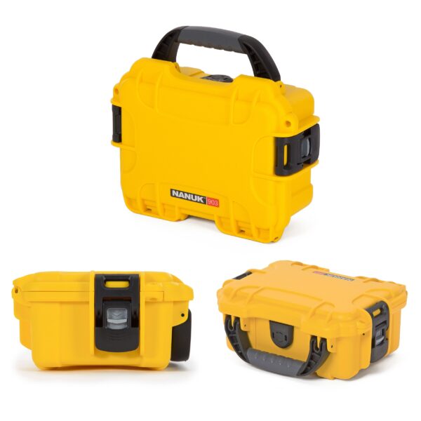 Nanuk 903 Small Waterproof Hard Case with Foam Insert 9.1""°x°6.8""°x°3.8""t - Yellow - Image 2