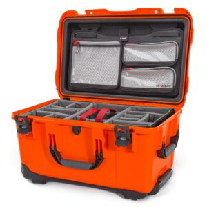 Nanuk 938-6003 Waterproof Hard Case with Lid Organizer and Padded Divider - Orange