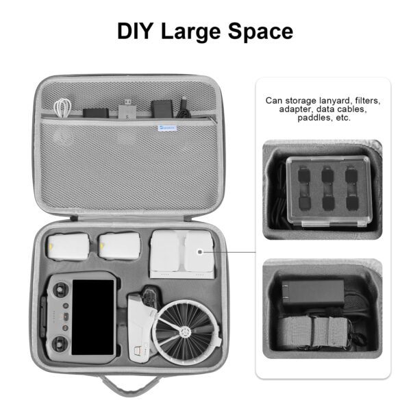 Skyreat Flip Case, Storage Travel Protective Bag for DJI Flip Fly More Combo Drone and RC 2 Remote Controller Accessories - Image 5