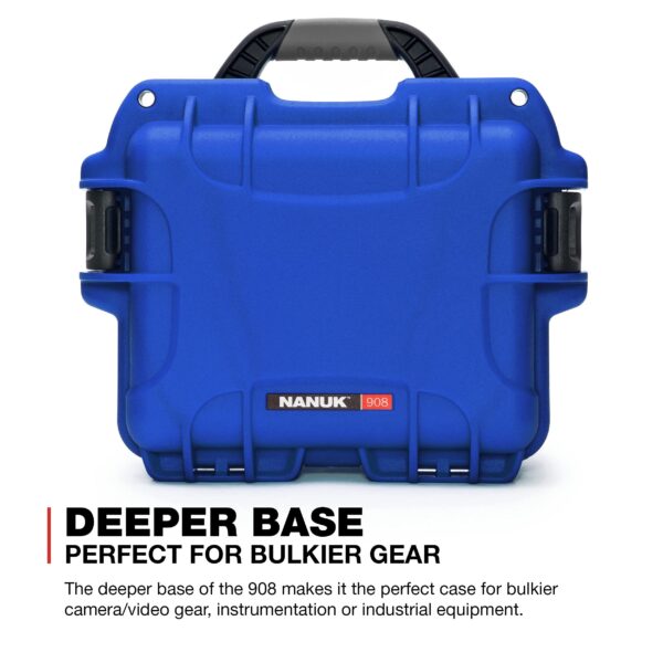 Nanuk 908 Waterproof Hard Case with Padded Divider - Blue - Image 7