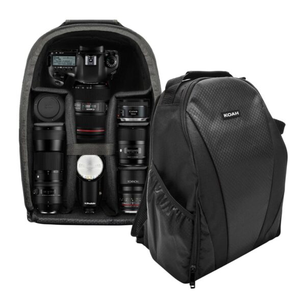 Koah Sling Camera Bag for DSLR Cameras, Mirrorless Cameras & Accessories - Camera Case for Nikon, Canon, Sony - Padded Camera Sling Bag - Zippered SLR/DSLR Camera Bag Backpack with Shoulder Straps - Image 7