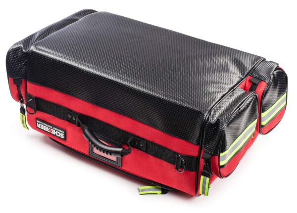 Scherber Fully-Stocked Premium First Responder Bag | HSA/FSA Approved | Large Pro EMT/EMS Trauma, Bleeding & Oxygen Medical Kit | CAT Tourniquet, HyFin Chest Seal & 250+ First Aid Supplies (Red) - Image 3
