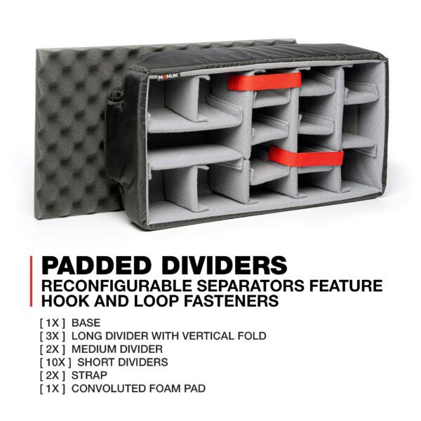 Nanuk Wheeled Series 935 Lightweight NK-7 Resin Waterproof Protective Case and Padded Divider - Silver - Image 7