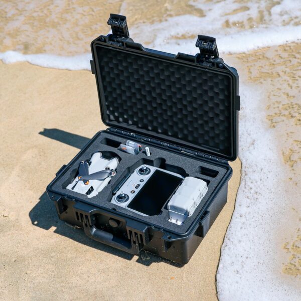 Lykus Titan MM410 Waterproof Hard Case for DJI Mini 4 Pro/Mini 3/Pro and RC2/RC/RC-N2/N1, Support 7 batteries and RC lanyard [CASE ONLY] - Image 4