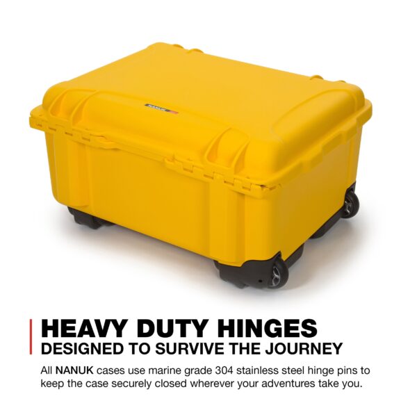 Nanuk 950 Waterproof Hard Case with Wheels and Foam Insert - Yellow - Image 2