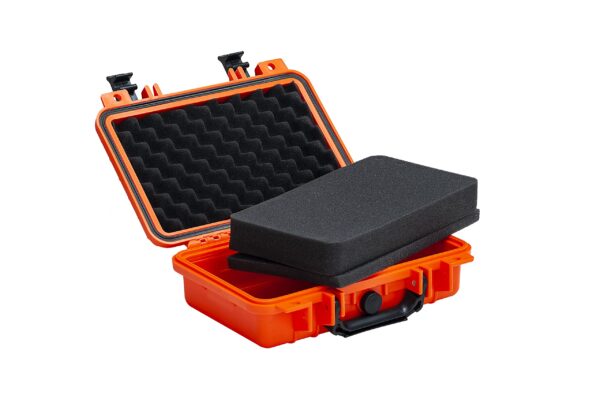 MEIJIA Portable All Weather IP67 Waterproof Protective Hard Case, Small Camera Case,Dry Case with Customizable Foam,Fit Use of Drones, Camera,Equipments, 11.65 ”x8.35”x3.78”(Orange) - Image 9