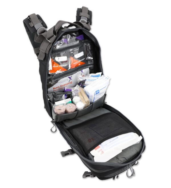 Lightning X Stocked EMS/EMT Trauma & Bleeding First Aid Responder Medical Backpack + Kit - Black/Grey - Image 5