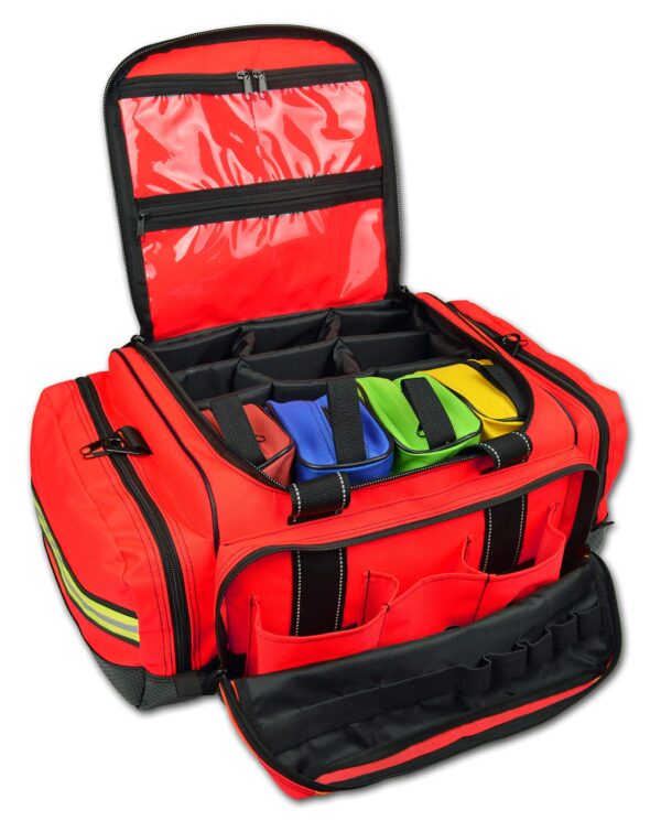 Lightning X Extra Large Medic First Responder EMT Trauma Bag Stocked w/Fill Kit C - RED - Image 7
