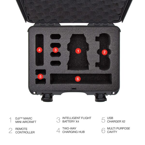 Nanuk Case w/foam insert for DJI Mavic Mini Fly More - Graphie 910-MAVM7 - Image 4