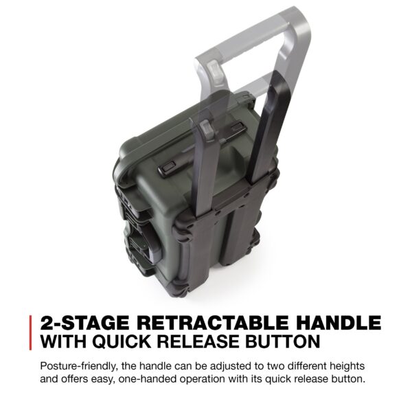 Nanuk Wheeled Series 935 Lightweight NK-7 Resin Waterproof Protective Case and Foam Insert - Olive - Image 9