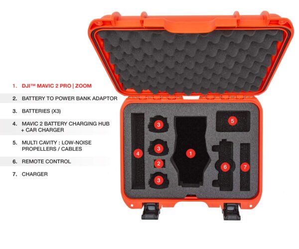 Nanuk Case w/foam insert for DJI Mavic 2PZ - Orange 920-MAV2PZ3 - Image 4