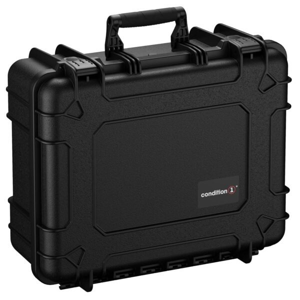 Condition 1 20" Large Waterproof Protective Hard Case with Foam, Model 253, Watertight IP67 Dust Proof and Shock Proof TSA Friendly Portable, Made in USA, 20.16"x16.85"x8.37" Black