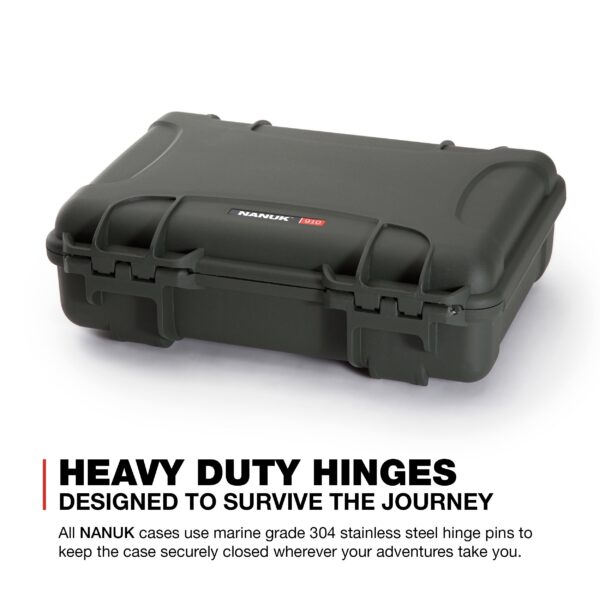 Nanuk 910 Waterproof Hard Case with Foam Insert for DJI Osmo Mobile 6 Vlog Combo, Olive - Image 2