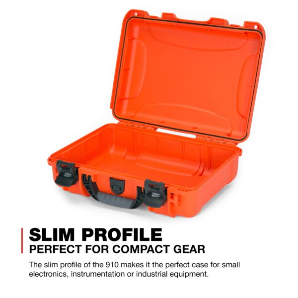 Nanuk 910 Waterproof Hard Case Empty - Orange + Nanuk Foam Inserts for 910 Nanuk Case, Black - Image 3