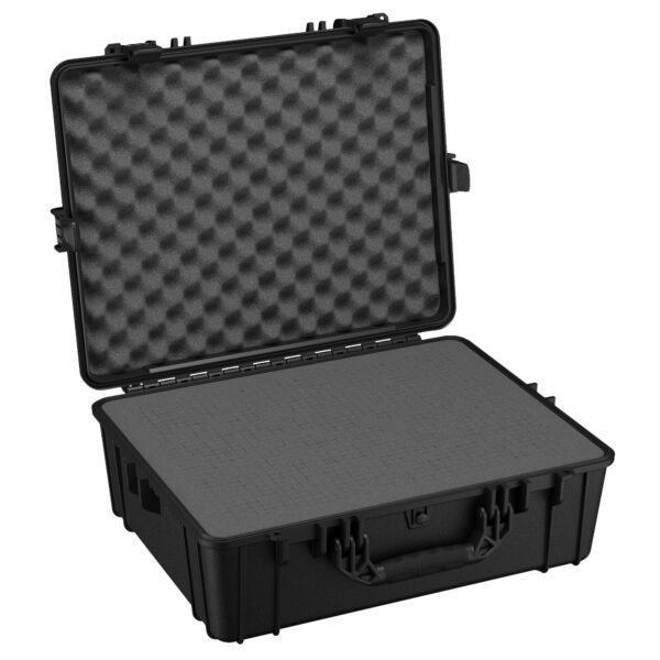 Condition 1 25" Large Waterproof Hard Case Model 839 with Foam, Portable Protective Storage Box for Travel, Hunting, Military, Tactical, Made in USA, 24.50"x 19.46"x8.41" Black