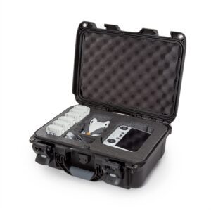Nanuk 915 Waterproof Hard Case with Custom Insert for DJI Mini 3 or Mini 3 PRO, Fly More Package and RC-N1 or RC Remote - Black