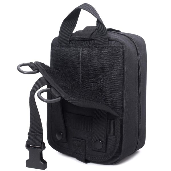 Honestptner Molle Pouch, Sturdy 600D Nylon Tactical Medical Pouch,Rip-Away EMT First Aid Pouch (Bag Only) - Image 4