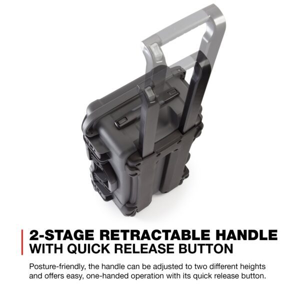 Nanuk Wheeled Series 935 Lightweight NK-7 Resin Waterproof Protective Case and Padded Divider - Graphite - Image 10