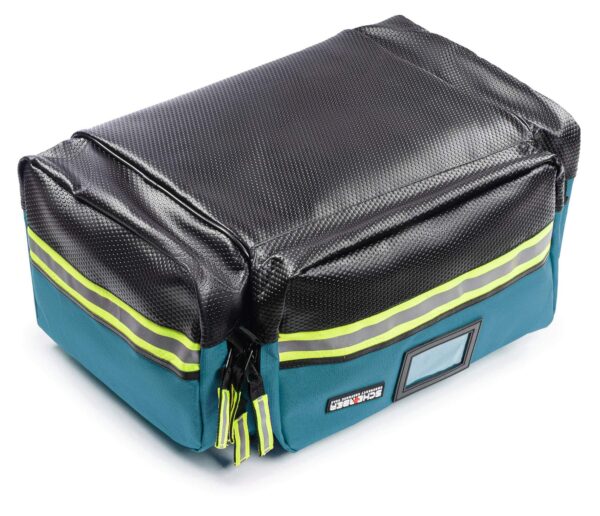 Scherber Fully-Stocked First Responder Professional Advanced EMT/EMS Trauma Kit | HSA/FSA Approved | Reflective Bag w/10+ Compartments, Zippered Pockets & 250+ First Aid Supplies (Blue) - Image 4