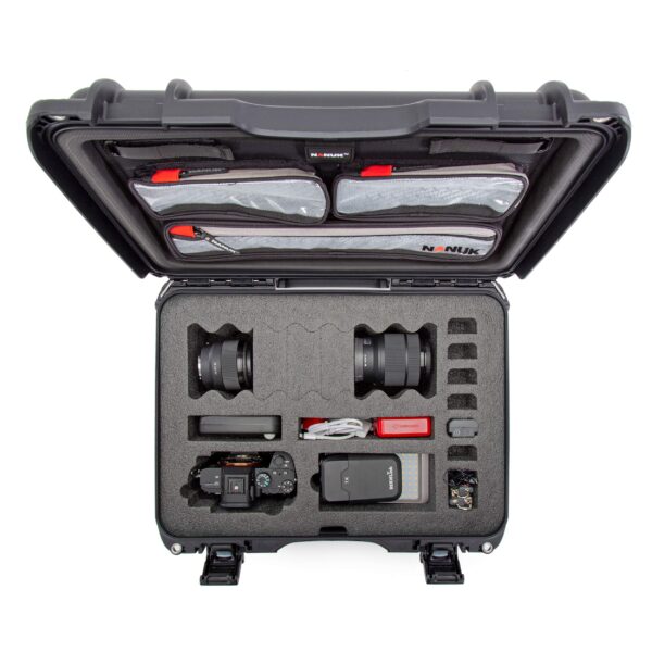 Nanuk 925 Waterproof Carry-on Hard Case with Lid Organizer and Padded Divider - Graphite - Image 5