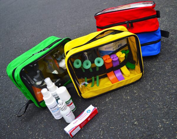 Lightning X Premium Color Coded Organizer First Aid Kit Accessory Pouches - Extra Large - Zippered Bag w/Transparent Window - Set of 4 for EMT, Trauma, IFAK Medic Kits… - Image 3