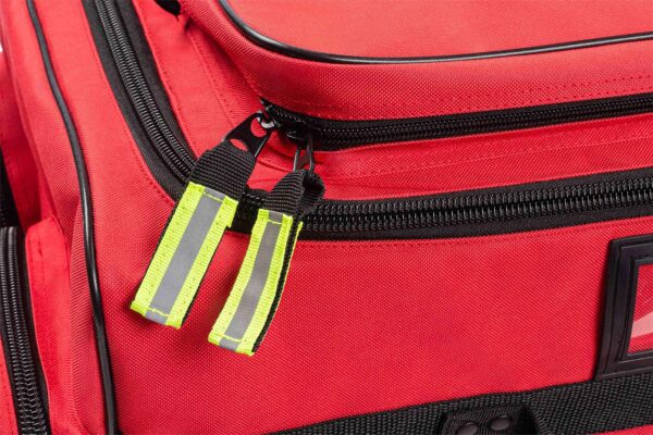 Scherber Fully-Stocked Premium First Responder Bag | HSA/FSA Approved | Large Pro EMT/EMS Trauma, Bleeding & Oxygen Medical Kit | CAT Tourniquet, HyFin Chest Seal & 250+ First Aid Supplies (Red) - Image 6