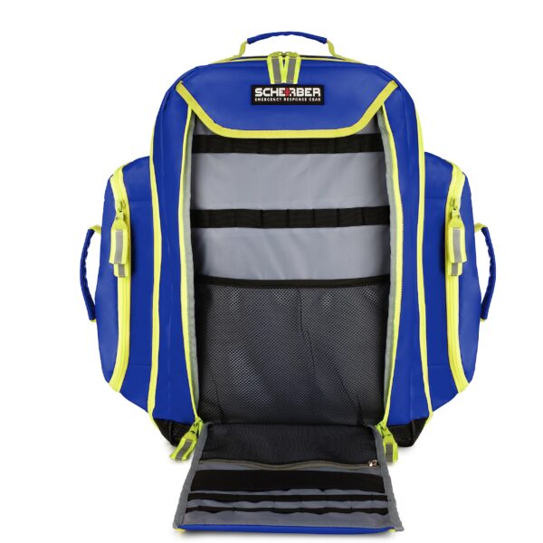 Scherber Fully-Stocked Premium First Responder Backpack | EMT/EMS Medic Trauma, Bleeding & Oxygen Medical Kit | CAT Tourniquet, QuikClot 4x4, HyFin Chest Seal & 250+ First Aid Supplies - Blue - Image 6