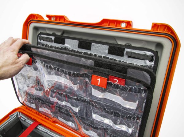 Nanuk 940 EMS Emergency Medical Service/First Aid Hardcase with Lid Organizer and Divider System (Black) - Image 5