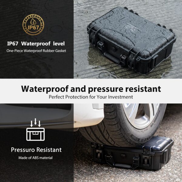 Tomat Mini 4K Case Waterproof Hard Carrying Case for DJI MINI 4K/Mini 2 /Mini 2 SE Fly More Combo Accessories - Image 6