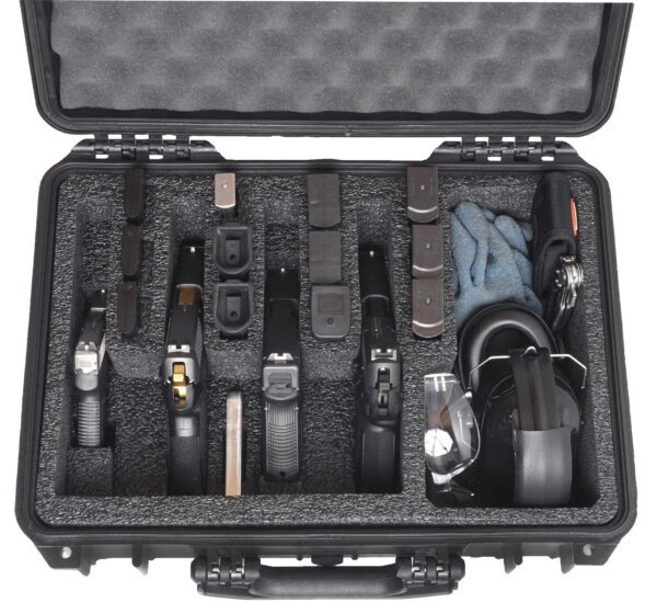 Case Club 5 Pistol and 20 Magazine Pre-Cut Heavy Duty Waterproof Case with Included Silica Gel Canister to Help Prevent Gun Rust (Upgraded Gen-3) - Image 5