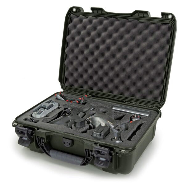 Nanuk 925 Waterproof Hard Case with Foam Insert for DJI FPV Fly More Kit - Olive (925-FPVG6)