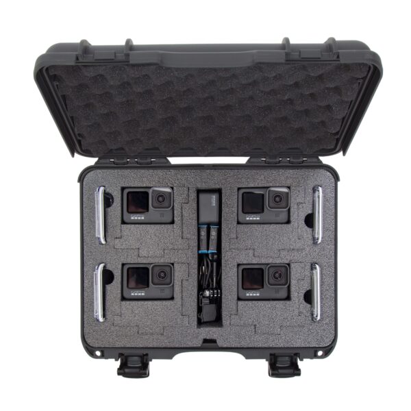 Nanuk 910 Waterproof Hard Case with Foam Insert for Four GoPro Hero 9 & 10 - Graphite,910-4GOPH97 - Image 6