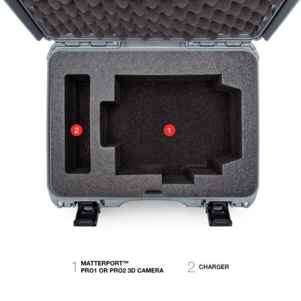 Nanuk 925 Waterproof Hard Case with Custom Foam Insert for Matterport Camera - Silver (925-EMATT5) - Image 4