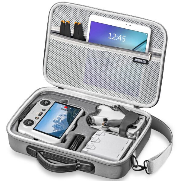 STARTRC Waterproof Case for DJI Mini 4 Pro/Mini 3/Mini 3 Pro Case Accessories,Portable Travel Bag for DJI Mini 4 Pro/Mini 3 Series Fly More Combo(for DJI RC/RC2 Controller)