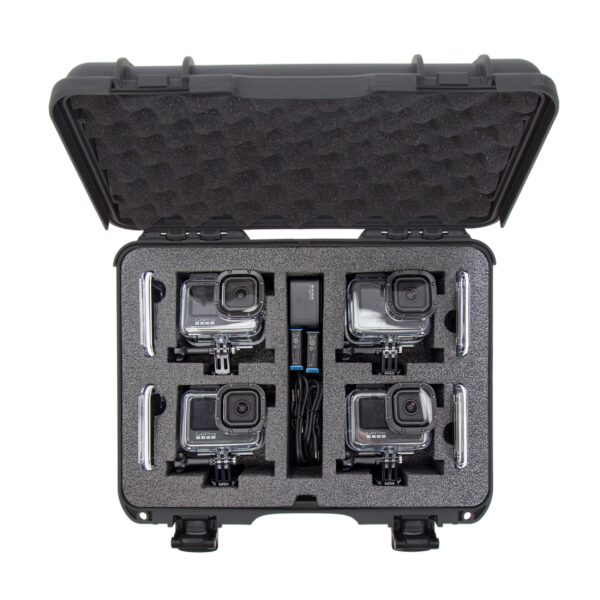Nanuk 910 Waterproof Hard Case with Foam Insert for Four GoPro Hero 9 & 10 - Graphite,910-4GOPH97 - Image 5